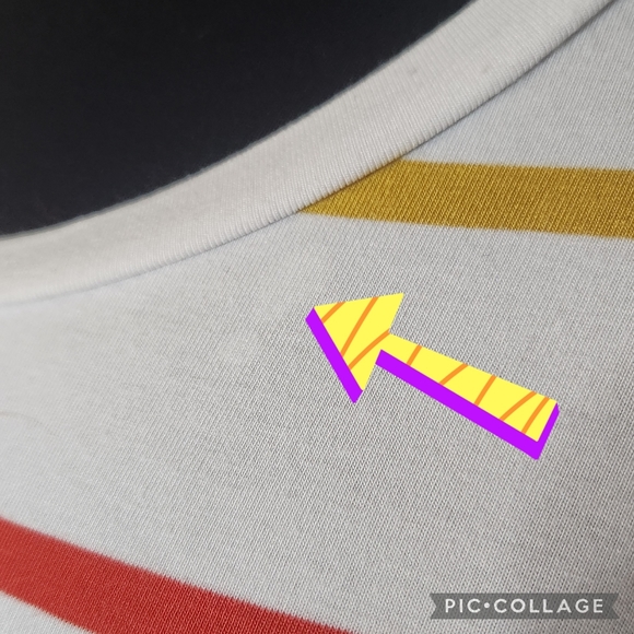 ❌️SOLD❌️ Torrid 1X Perfect Super Soft Crew Neck Short Sleeve Tee - White Stripe - Picture 3 of 5